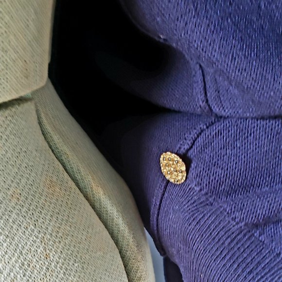 Navy Blue Burberry Sweater/Size 44 - Picture 9 of 16